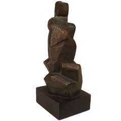 Small Abstract Figural Sculpture by Nerses Ounanian, 1957