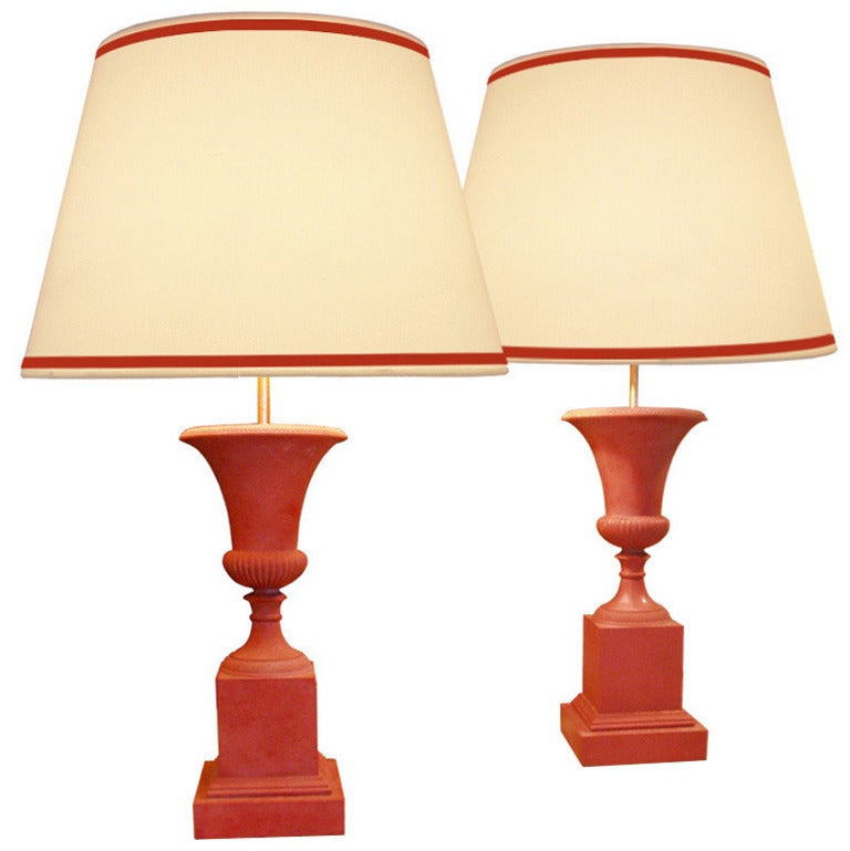 A Pair Of Table Lamps By Charles & Fils For Sale