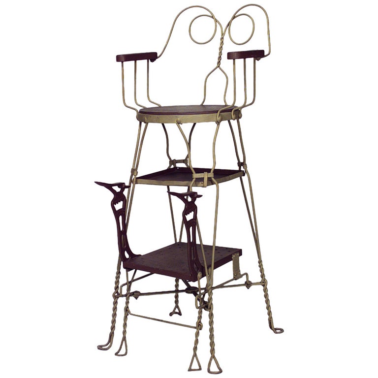 American Victorian Shoe Shine Chair