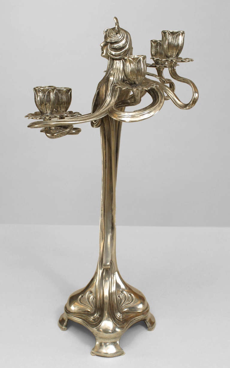 art nouveau candelabra