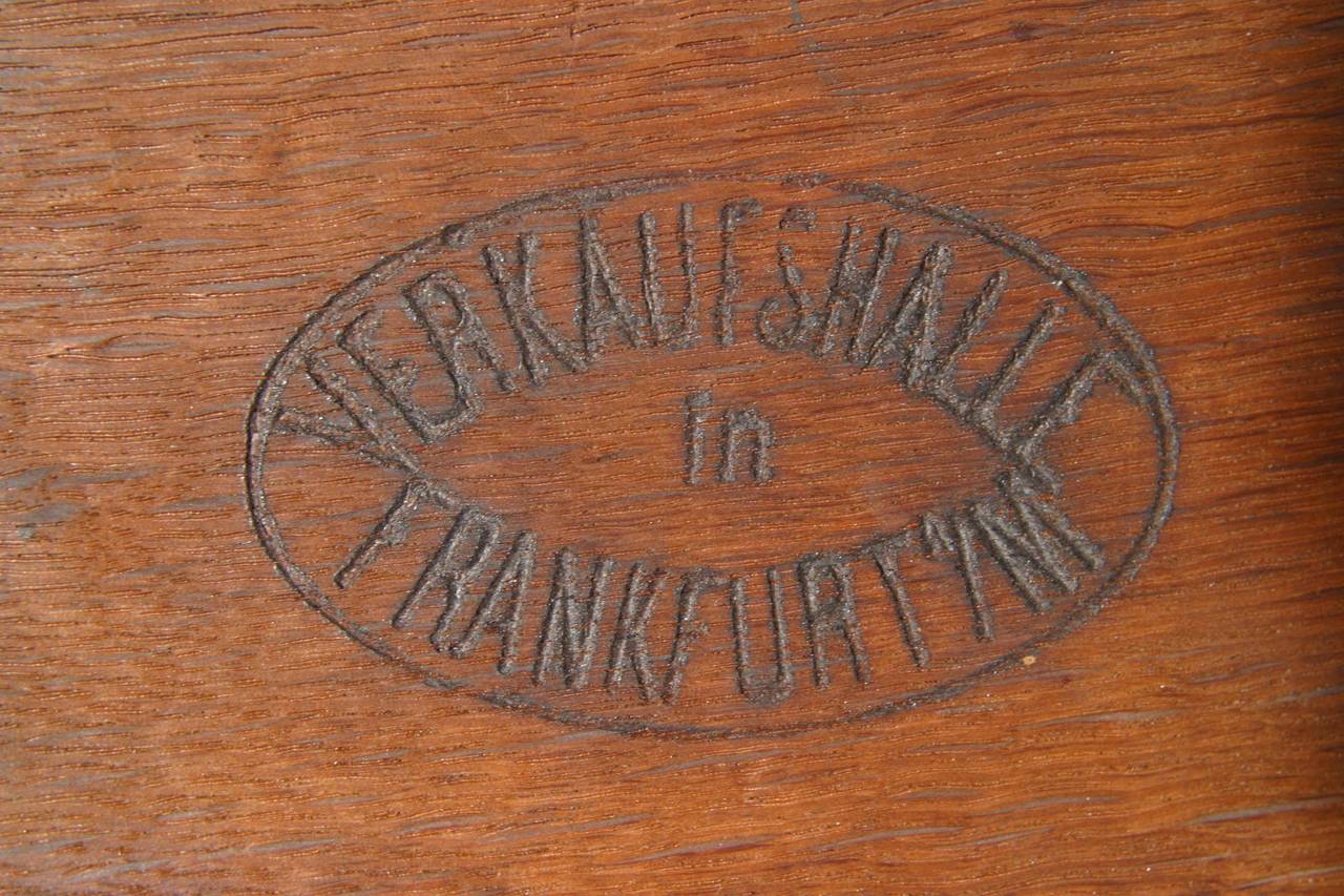 German Arts and Crafts Oak Swivel Chair by Verkaufshalle Frankfurt For Sale 3