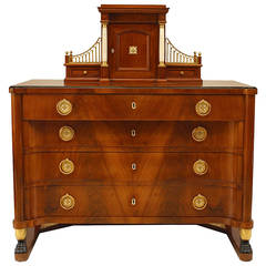 Early 19th Century Russian Neoclassical Ormolu-Trimmed Secretary Commode 4