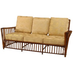 1930
s American Art Deco 5 Piece Split Reed Salon Set