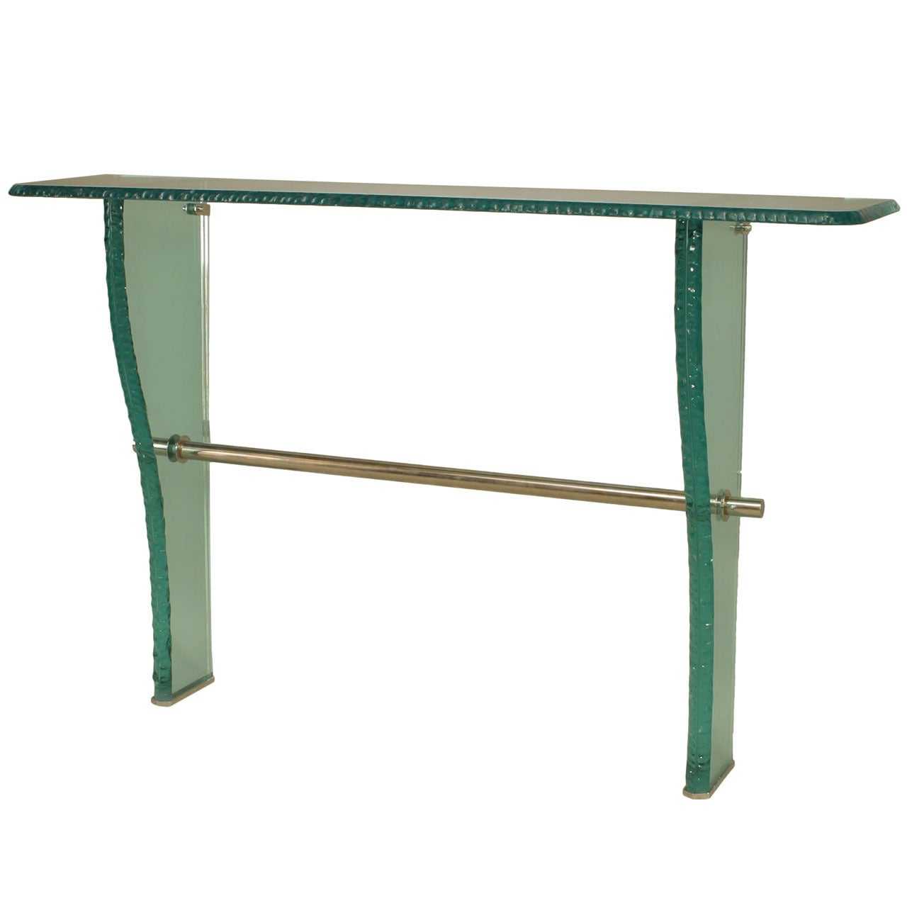 1940s Glass Console by Max Ingrand for Fontana Arte