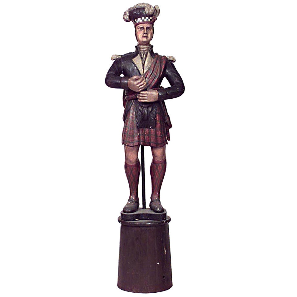 Large 19th Century Carousel Figure of a Scotsman