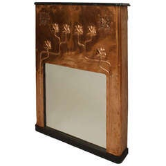 French Arts & Crafts Repurposed Fireplace Surround Console Table