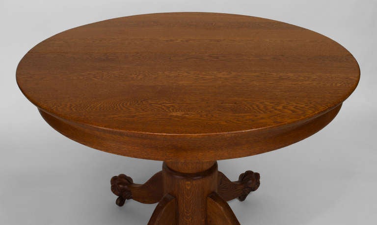 20th Century 1920's American Clawfooted Dining Table