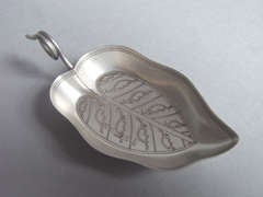 A rare George III Caddy Spoon made in Birmingham in 1806 by Joseph Willmore
