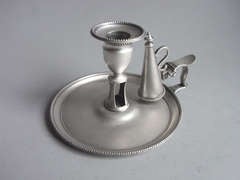 HESTER BATEMAN.. A very rare George III Chamberstick made in London in 1782 by Hester Bateman.
