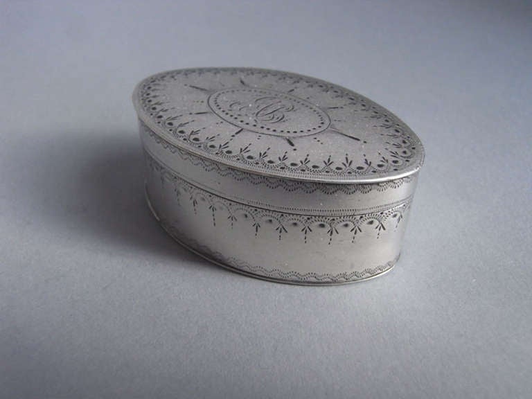 English A very fine George III Pocket Nutmeg Grater made in London in 1785 by William Key