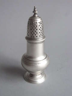 A George II Pepper Caster made in London in 1753 by Samuel Wood