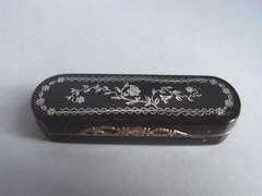 Antique A George III Tortoiseshell Pique Toothpick Case made Circa 1790.