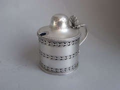 A very rare George III Mustard Pot made in London in 1782 by William Abdy.
