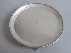 A fine George III Bottle Stand made in London in 1789 by William Stroud.