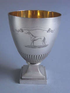 YORK. An extremely rare George III Goblet made in York in 1796 by Hampston & Prince.