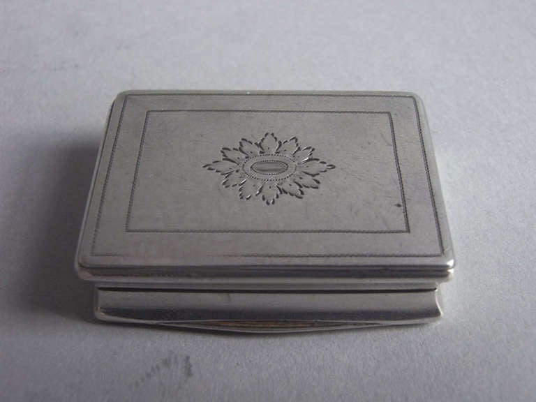 A very fine & unusual George III Vinaigrette made in Birmingham in 1811 by Matthew Linwood.