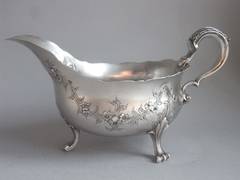 A very fine George II Sauceboat by Francis Butty and Lewis Herne.