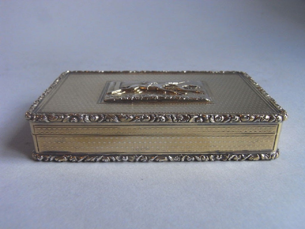 An important George IV silver gilt Snuff Box made by John Linnit.