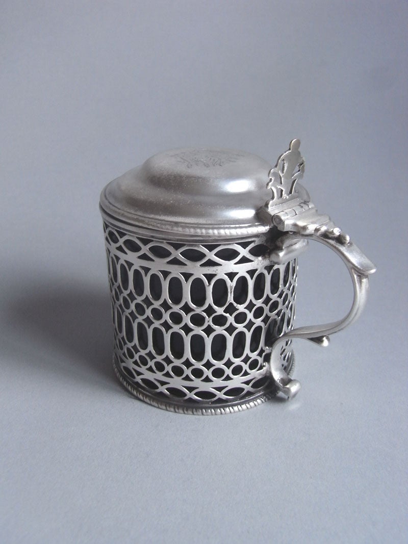 A George III Mustard Pot made in London in 1773 by William Vincent.