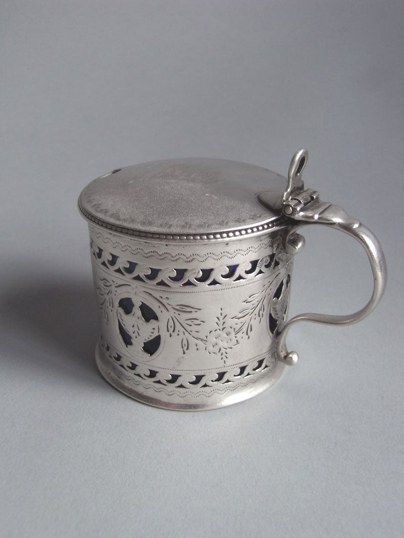 George III Mustard Pot Made in London in 1782 by Thomas Daniel & John Wall