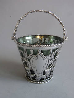 Antique DUBLIN. A very rare early George III Cream Pail made by George Hill.