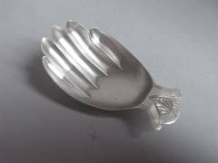 A rare George III Hand Caddy Spoon made in Birmingham in 1806 by Joseph Taylor.