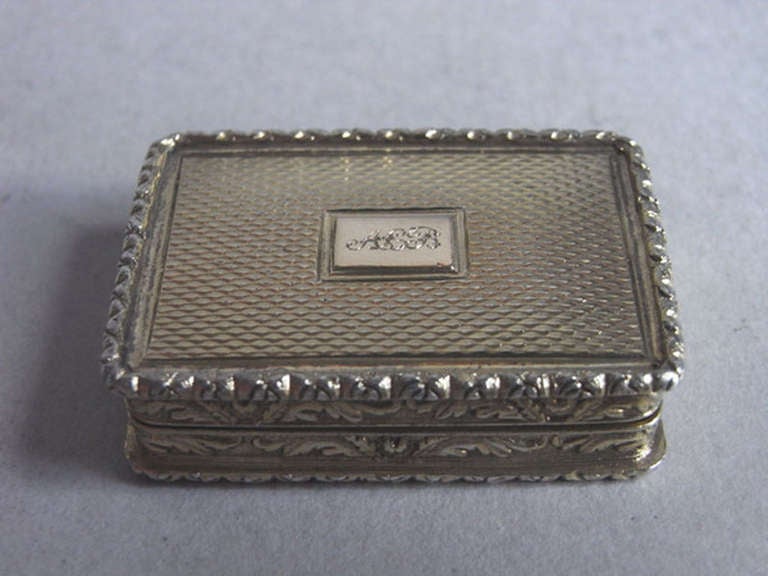 19th Century An Antique Silver Gilt Vinaigrette