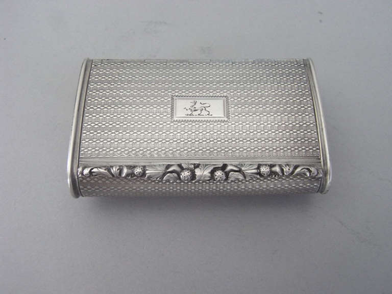 A very rare George III Hunting Snuff Box made in London in 1826