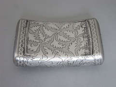 Antique A rare George III Double Snuff Box made in Birmingham in 1807