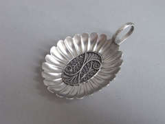 A very rare George III Caddy Spoon made in Birmingham in 1807