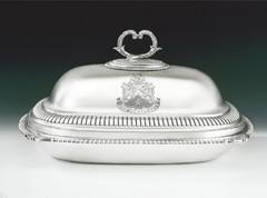 A George III Covered Serving Dish, of large size, made by Richard Cooke.