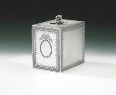 A very rare George III Tea Caddy made in London in 1777 by William Vincent.