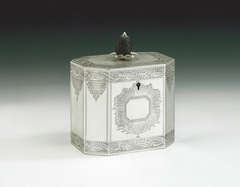 Antique An extremely rare George III Tea Caddy made in Edinburgh in 1806