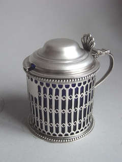 A rare George III Mustard Pot made in London in 1775 by Phillip Freeman.