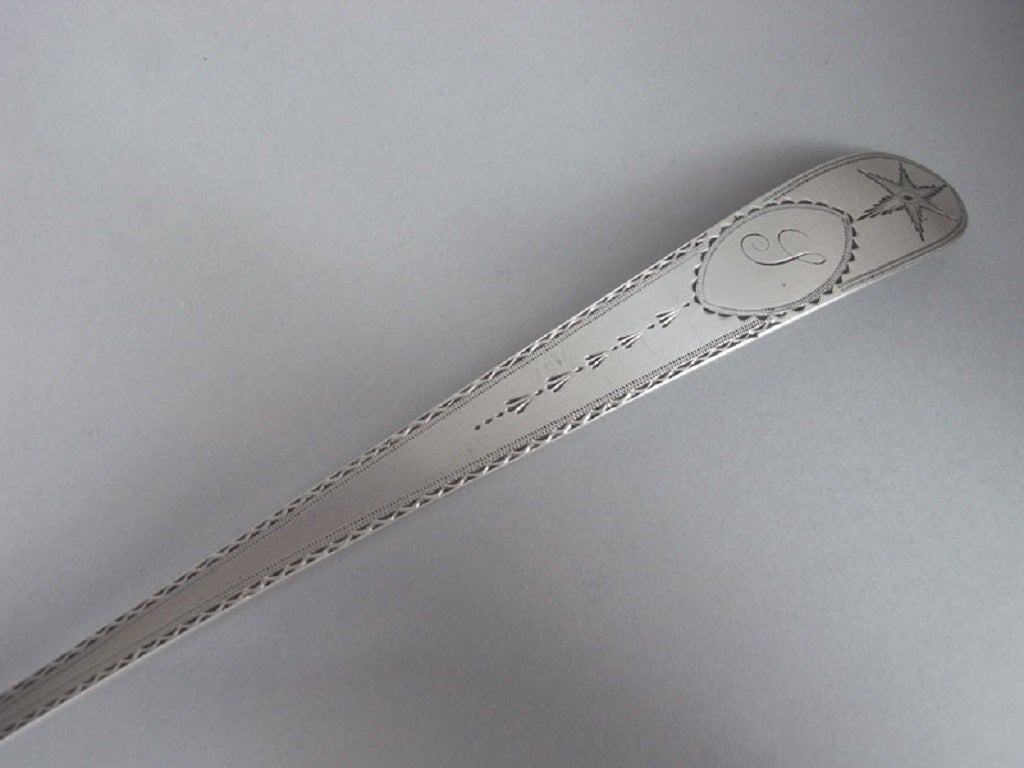 A very fine George III Straining Spoon made in Dublin in 1801 by John Power.