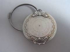 A George III silver mounted Mother of Pearl Magnifying Glass