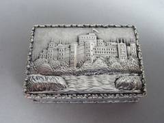 A rare William IV Castle Top Vinaigrette made by Edwin Jones.