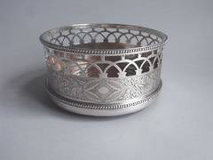 Antique A most unusual George IV Wine Coaster made in London in 1821 by William Eaton.