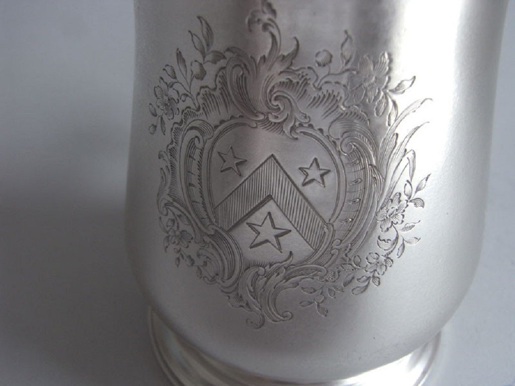 A fine pair of George II Pint Mugs made by William Shaw II & William Priest.