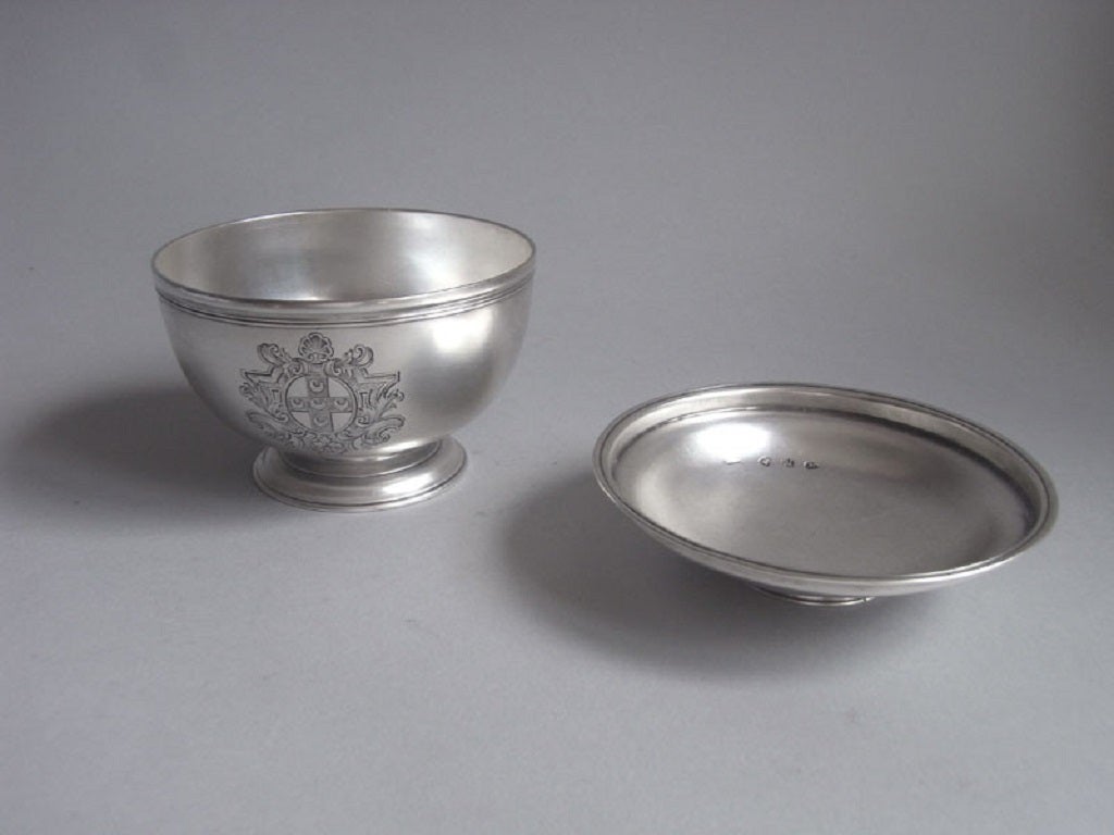 A George II Sugar Bowl. Made by James Goodwin.