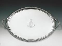 A fine George III Two Handled Tray made by Crouch & Hannam.