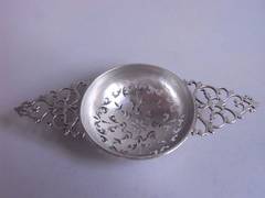 A very fine George I Fruit Strainer made in London in 1724 by James Goodwin.