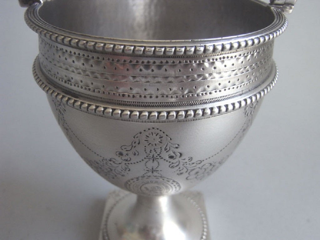 Very Unusual George III Cream Pail Made in London in 1780 by Thomas Daniel