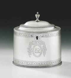 A very fine George III Tea Caddy made in London in 1783 by Hester Bateman.
