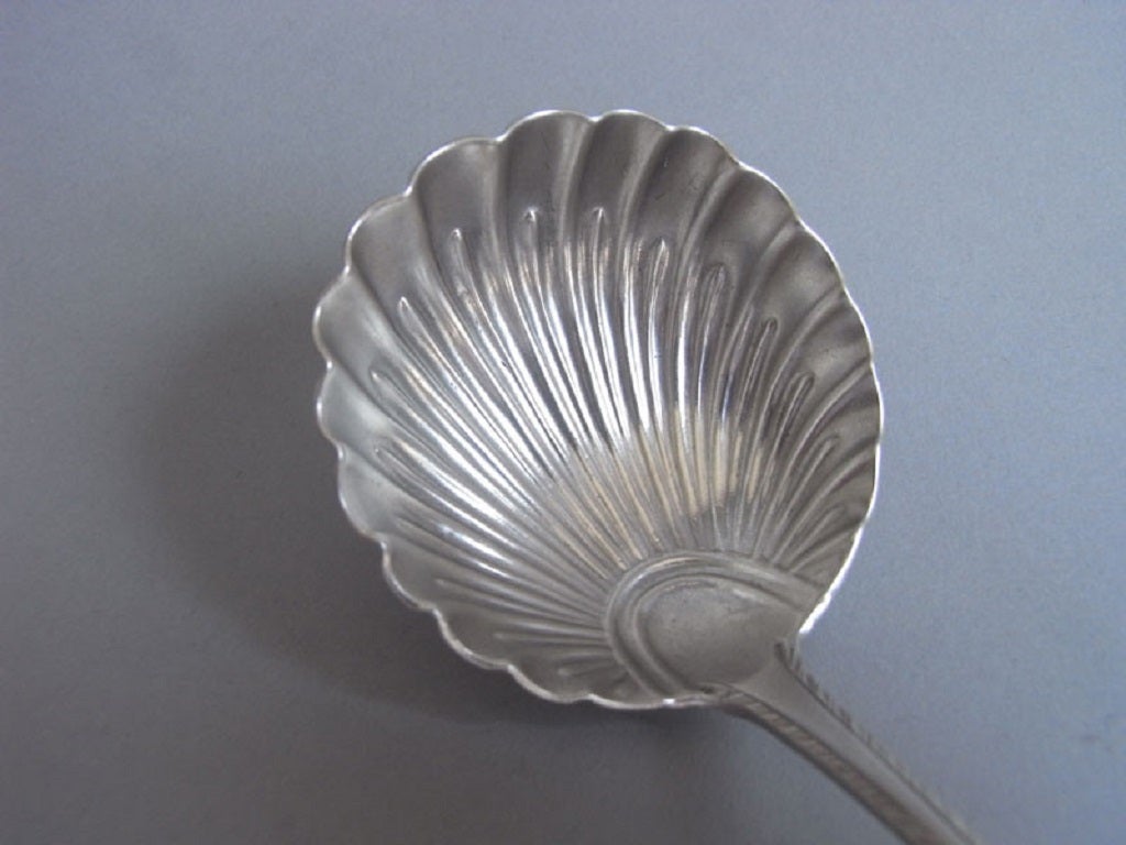 A rare pair of George III Sauce Ladles made in London in 1774 by Hester Bateman