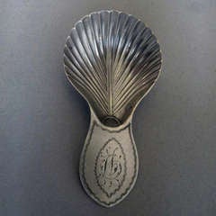 A George III Caddy Spoon A George III Caddy Spoon