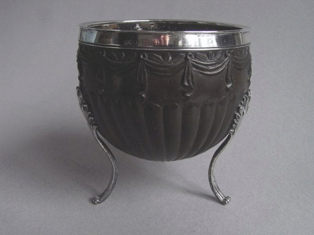 A George III silver mounted Coconut Cup