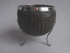 Antique A George III silver mounted Coconut Cup