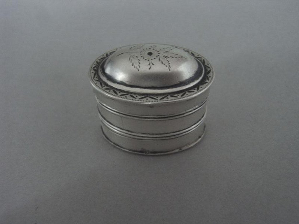 A George III Nutmeg Grater made in Birmingham in 1801 by Thomas Willmore