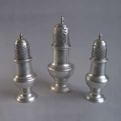 Antique A set of three George II Casters